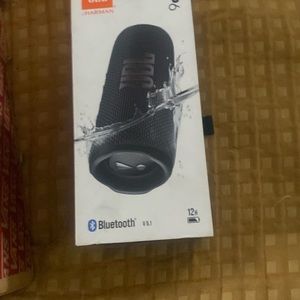 JBL Black Portable Speaker with Bluetooth and Water Resistance